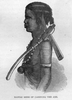 Kanyari Boy With Axe Black And White Image